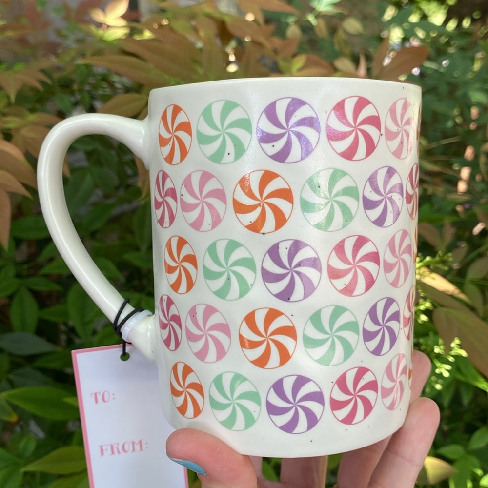 Pastel Peppermint Candy Mug